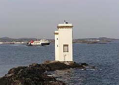 Islay Ferry and Port Ellen Lighthouse